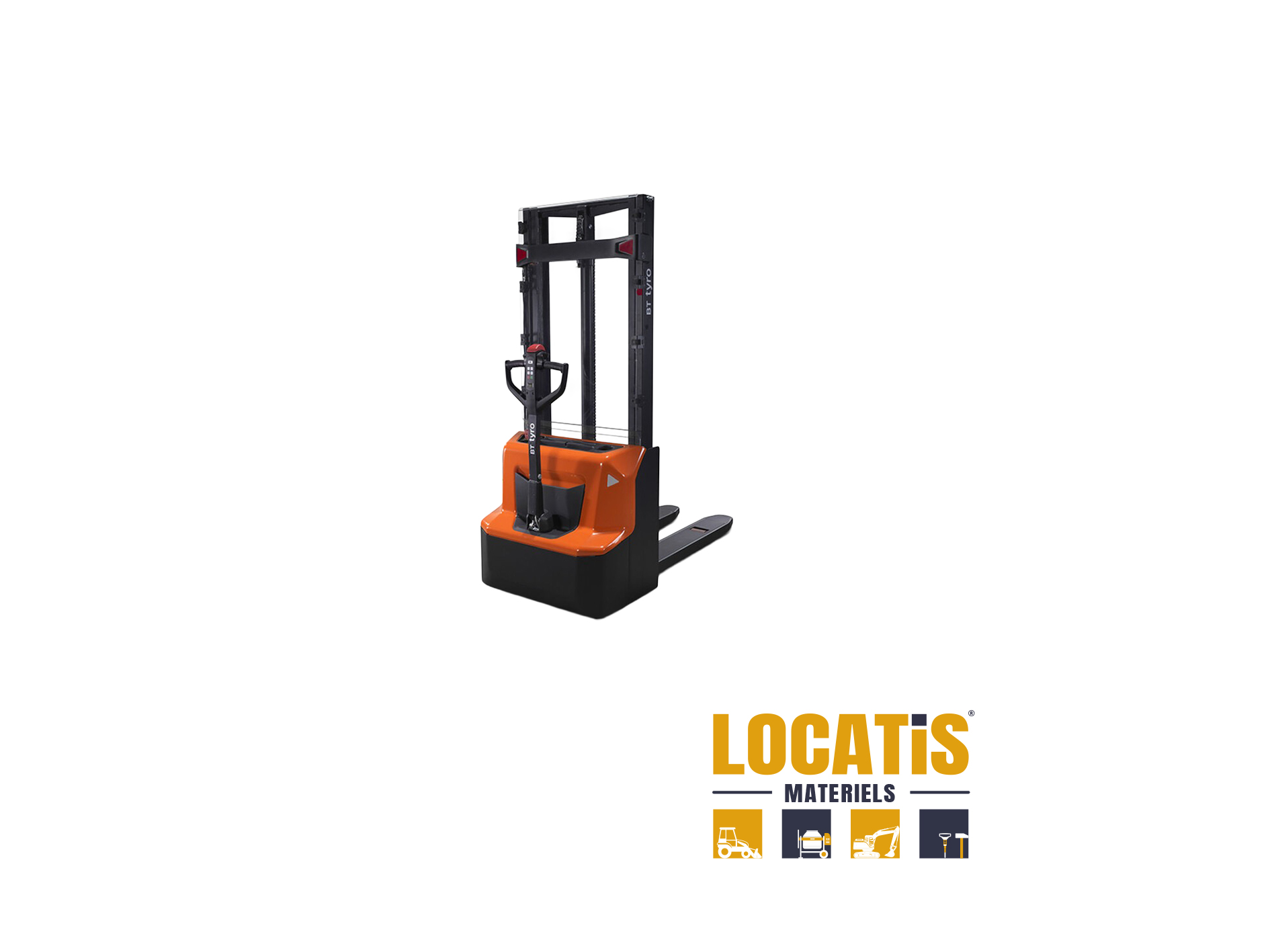 Louer Gerbeur électrique 1t duplex 3M60 1T chargeur intégré 25A